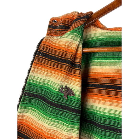 VTG Circa Hecho de Sangre Reversible Hooded  Skater Surfer Zip Jacket Men's XL - Picture 11 of 15